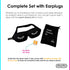 Mumi Sweet Dreams Kit - 3D Memory Foam Sleeping Mask with Adjustable Strap, Blocks Light Effectively, Includes Ear