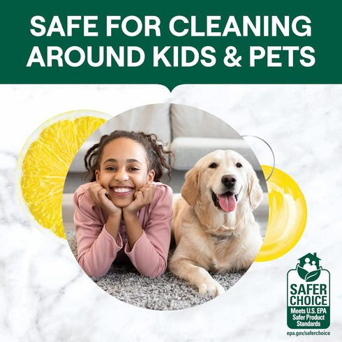 Seventh Generation All Purpose Cleaning Spray: Surface Cleaner Lemon Chamomile Scent, Cuts Grease, 23 oz, Pack of 4