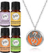 Wild Essentials Mother of Dragons Necklace Essential Oil Diffuser Kit, Calming Aromatherapy Gift Set, 12 Refill Pads,