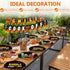 50 Pcs Chili Cook Off Oval Paper Plates, 11 inch Large Disposable Platters for Mexican Fiesta Chili Cooking Competition