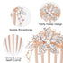 inSowni 6 Pack Luxury Glitter Hair Side Combs, Rhinestones Decorative Clips for Women Girls Updo Accessories