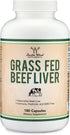 Beef Liver Capsules, 1000mg Grass Fed, 180 Capsules - Desiccated Beef Liver Supplement for Digestion & Immune Health