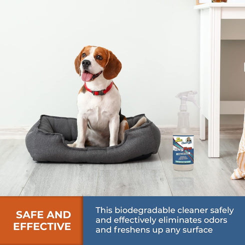 OxyPro Concentrated Multi-Purpose Surface Cleaner - Chlorine-Free, Oxygen-Powered Stain & Odor Remover, 1 Quart