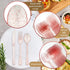 180PCS Rose Gold Plastic Silverware Set, Disposable Glitter Cutlery, Includes 60 Forks, 60 Spoons, 60 Knives for Party