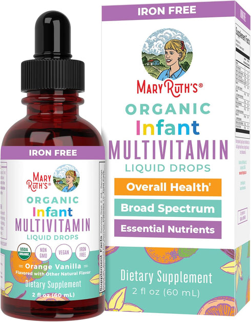 MaryRuth Organics Multivitamin & Multimineral for Infants | USDA Organic | Sugar Free | Liquid Vitamins for Babies 6-12