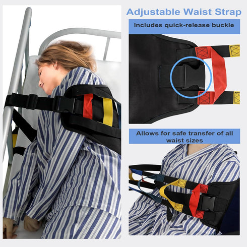 Transfer Sling, Transfer Belt for Elderly, Gait Belts for Seniors, Heavy Duty Patient Lift Belt, Mobility Lifting Aid