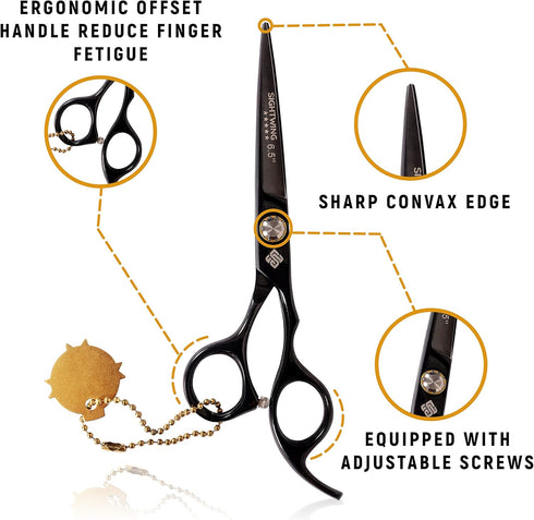 Professional Hair Cutting Scissors 6.5" - Japanese Shear for Barber & Personal Use