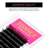 TDANCE Premium CC Curl 10mm Semi Permanent Individual Eyelash Extensions, 0.07mm Thickness False Mink Silk Volume Lashes