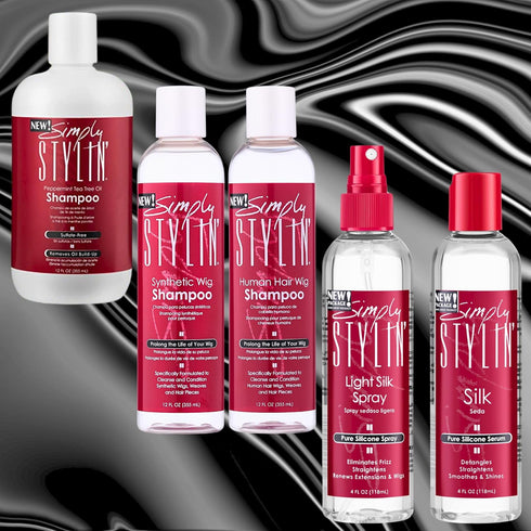 Simply Stylin' Light Silk Hair Spray - 4 fl oz Anti-Frizz Silicone Heat Protectant and Hair Detangler for Women and
