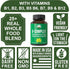 Vitamin B Complex Capsules + Whole Food Blend | 90 Capsules | Best Vegan B-Complex Supplement with 25 Vegetables &