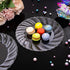 U-QE 100 Pieces Clear Plastic Plates, 6 Inch Disposable Dessert Plates, Washable & Reusable for Parties