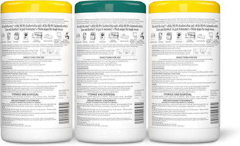 Amazon Basics Disinfecting Wipes, 255 Count (3 Packs of 85), Lemon & Fresh Scent, Cleans, Disinfects & Deodorizes