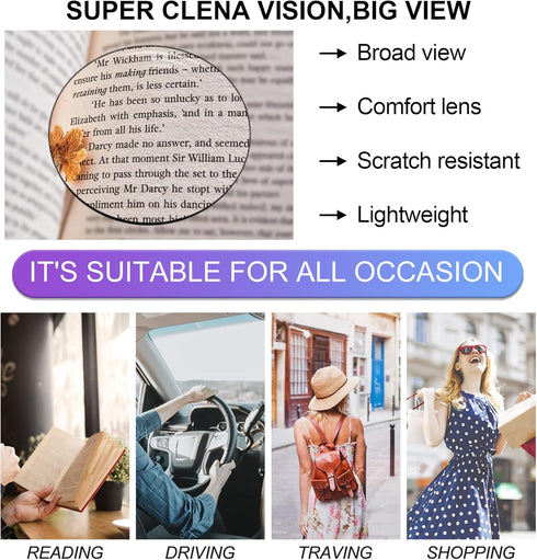 OCCI CHIARI 1.75 Reading Glasses for Women - Magnification Women's Readers 175 (1.0 to 6.0 Magnification Options)