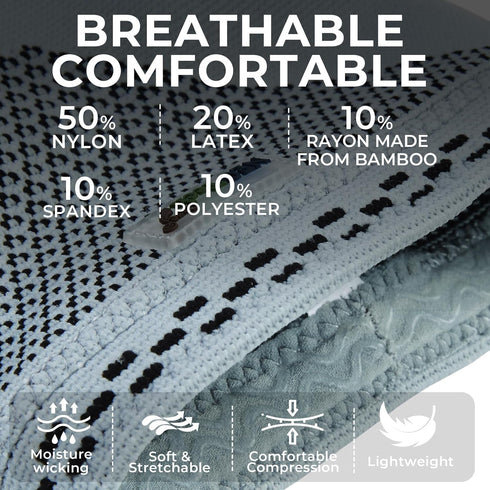 NeoTech Care Knee Support Brace - Breathable for Men, Women, Right or Left (Gray, Size S)