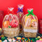 Yeumk 5pcs Extra Large Cellophane Bags for Gift Baskets Large Clear Cello Bags
