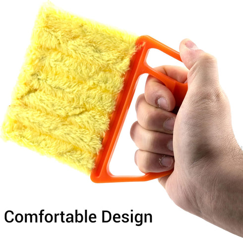 Pack 2, 7 of Blind Cleaner Finger Dusting Cleaner Tool for Window Shutters Venetian Shades Blinds Hand-Held Washable