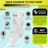 BLITZU Compression Socks for Plantar Fasciitis - Achilles Tendonitis Relief - Ankle Compression Sleeve for Heel Spurs,