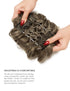 Yamel Messy Bun Scrunchie Hairpiece, Updo Curly Bun Extension Combs for Women (Ash Brown to Bleach Blonde)