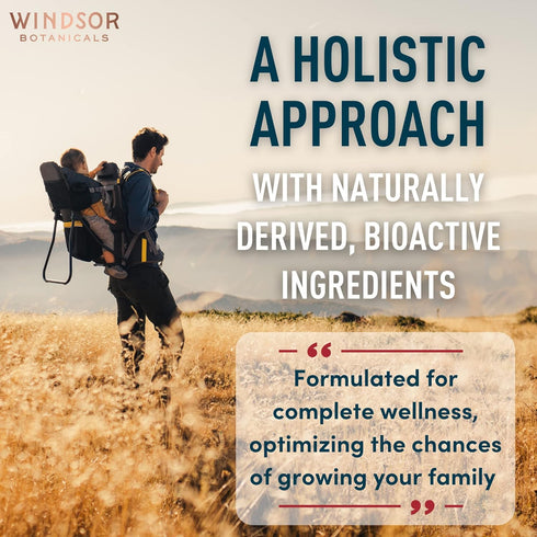 Fertility Supplements for Men - Prenatal Vitamins for Male Fertility Support - Zinc, Maca, Ashwagandha, L Arginine -
