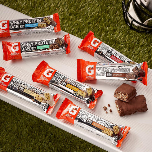 Gatorade Whey Protein Recover Bars, Chocolate Chip, 2.8 Ounce, Pack of 12