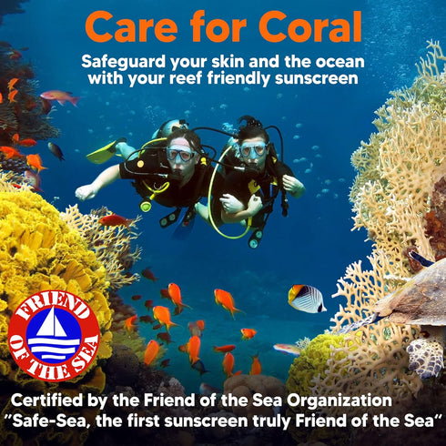 Safe Sea Jellyfish Sting-Blocking Sunscreen for Kids, SPF 50+ Lotion, Waterproof, Biodegradable