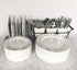 300 Piece Silver Plastic Silverware Set - Reusable & Recyclable - Silver Plastic Utensils for Weddings, Anniversaries,