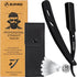 Professional Straight Razor for Men, 20 Barber Razor Blades & Carrying Case, Straight Edge Shaving Kit