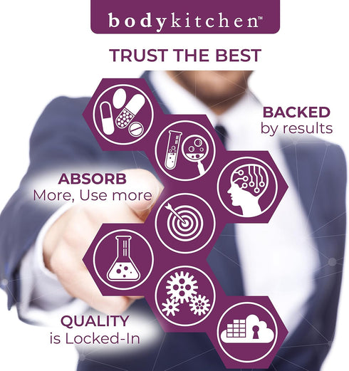 Body Kitchen Collagen and 250 mg Elastin Supplement, Unflavored Powder, Support Skin Health & Elasticity, 30 Servings