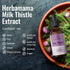 HERBAMAMA Milk Thistle Liquid Drops, Organic Milk Thistle Seed Tincture for Liver Detox, Alcohol-Free - 2 fl oz
