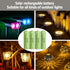 JINTION Solar Rechargeable Ni-MH AA Batteries 800 mAh Battery, Double A Rechargeable Batteries for Solar Lights Replacement Solar Lantern, 8 Pack