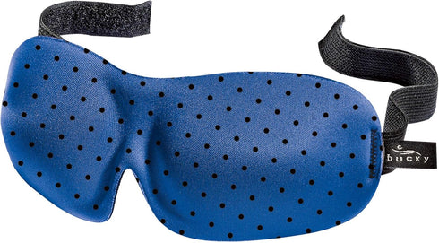 Bucky 40 Blinks No Pressure Printed Eye Mask - Travel & Sleep, Black Dot, One Size