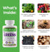 Paradise ORAC Energy Greens Powder Extract, Super Antioxidants, Probiotics for Gut Health & Digestion, Vitamin C for Immunity, with Spirulina & Chlorella, Non-GMO, Gluten Free, 120 Capsules