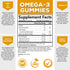 Omega 3 Fish Oil Gummies, Extra Strength Omega Fish Oil Supplement, High Absorption for Joint, Heart & Brain Support, Nature's Heart Healthy Omega 3s DHA EPA Gummy Vitamin, Orange Flavor - 60 Gummies