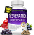 Resveratrol Supplement 1800 mg Antioxidant Complex, Natural Trans-Resveratrol Pills for Healthy Aging, 90 Capsules