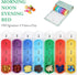 Haecsfl 7 4 7 Case(1-Carved Green1) Pill Organizer, Weekly Travel Pill Case Box Medication Reminder Daily AM PM, Day