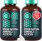 Essential Amino Acids Supplement - All 9 BCAAs Amino Acid Complex for Power & Recovery - 2 Pack 240 Vegan BCAA Capsules