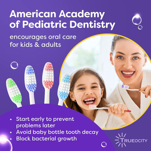 Toothbrushes Bulk Individually Wrapped - 55 Pack, Medium Bristles, Multi-Colored Toothbrushes for Adults and Kids