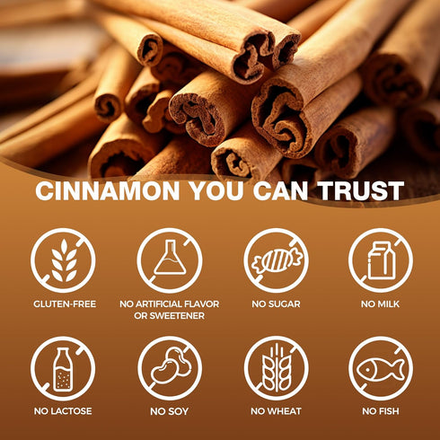 Vitamin World Cinnamon Complex 1000 mg with Chromium, 120 Capsules, Gluten Free for Healthy Metabolism & Antioxidant
