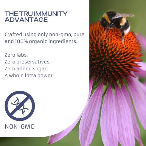 Immunity (60 Count) Tru Dietary Supplement with Elderberry, Propolis, Echinacea, Vitamin C & Beta Glucans Daily