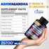 Organic Cadane Ashwagandha Supplements 25700mg - Support Memory, Immune, Energy Production - 6 Premium Ingredients - Resveratrol, Quercetin, Berberine, Turmeric, Rhodiola Rosea - 90 Extract Capsules
