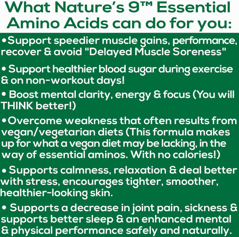 Essential Amino Acids EAA Supplement - Complete Amino Acid Complex Pills, Vegan, 210 Tablets