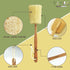 Natural Exfoliating Loofah Luffa Back Sponge Scrubber Brush with Long Wooden Handle, Body Shower Bath Spa, Pack of 1