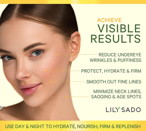 LILY SADO Turmeric Banana Mango Face Moisturizer - Nutrient-Rich Daily Cream with Chamomile & Rosemary