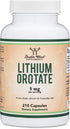 Double Wood Supplements Lithium Orotate 5mg, 210 Capsules for Calmer Mind & Balanced Mood