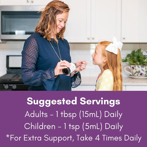 Immune Immune Immunity 8.5 Oz Elderlane Elderberry Syrup Elderberry Shots - Support Supplement for Kids & Adults