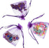 Mudder 50 Pack Organza Gift Bags, Dark Purple Wedding Party Favor Bags, Jewelry Pouches Wrap, 4 x 4.72 Inches