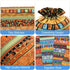 SumDirect 20 Pcs Egyptian Ethnic Style Linen Burlap Bags, 6x8 Inches, Reusable Drawstring Cotton Candy Bags for Wedding