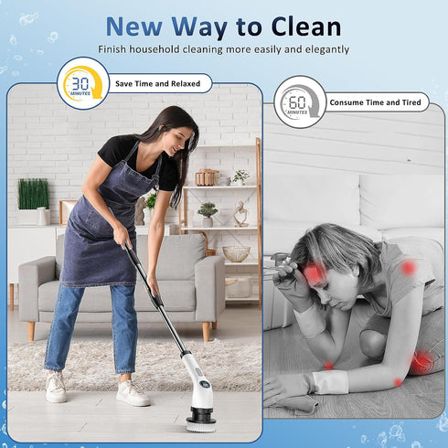 8pcs Electric Spin Scrubber Replacement Brush Heads, Extra Brushes Kit for Bathroom, Kitchen, Car Cleaning