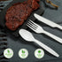 Compostable Spoon, 100 Biodegradable Silverware for Party, Large Disposable Utensil, Eco-Friendly Durable Heat Resistant