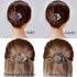 Yusier 4PCS Heart Style Ponytail Duckbill Clips, Flower Rhinestone Barrettes for Women, Sparkly Hair Clips